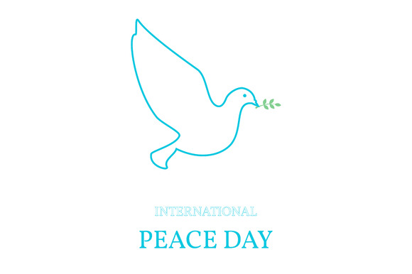 Peace Day Poster Dove And Olive