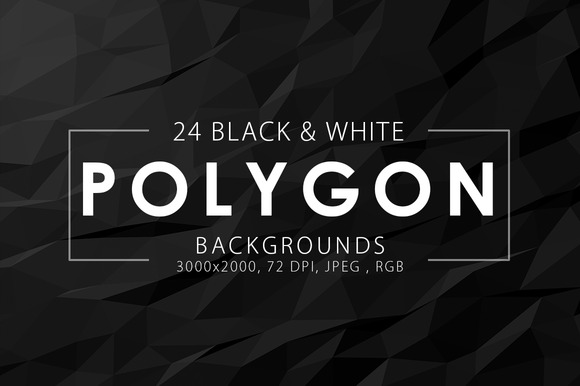 Black White Polygon Backgrounds Black White Polygon Backgrounds
