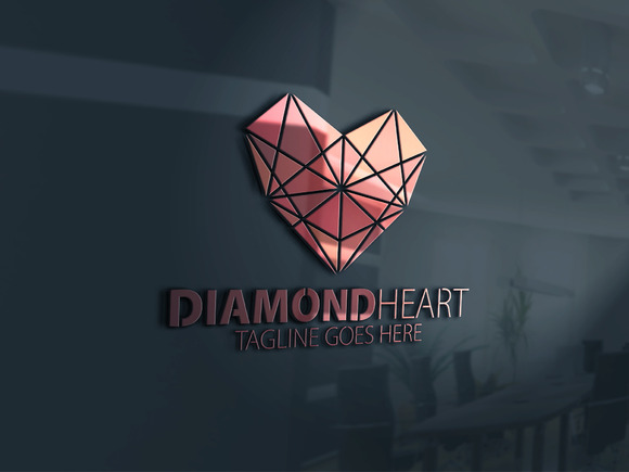 Diamond Heart Logo Diamond Heart Logo