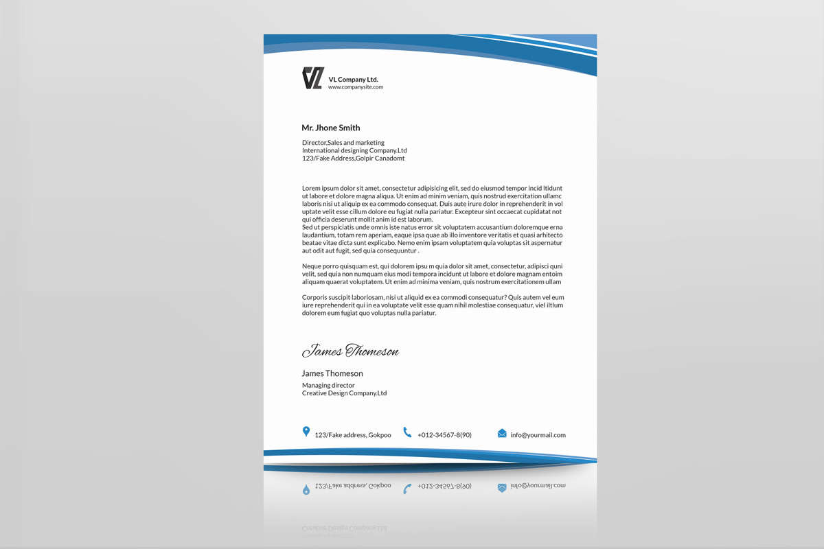 Corporate Letterhead 7 in 1-V04 ~ Stationery Templates on Creative Market