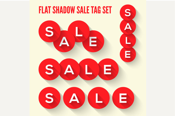 Modern Flat Sale Tags Set Modern Flat Sale Tags Set