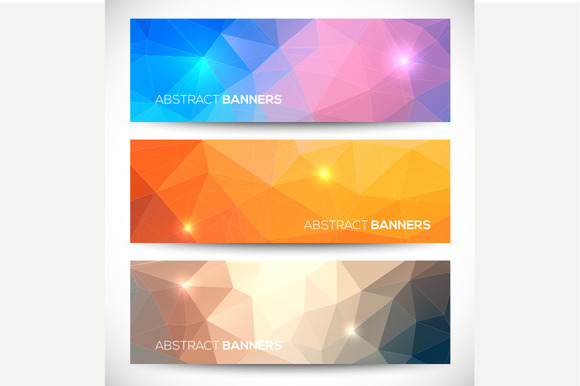 Abstract Banners Collection