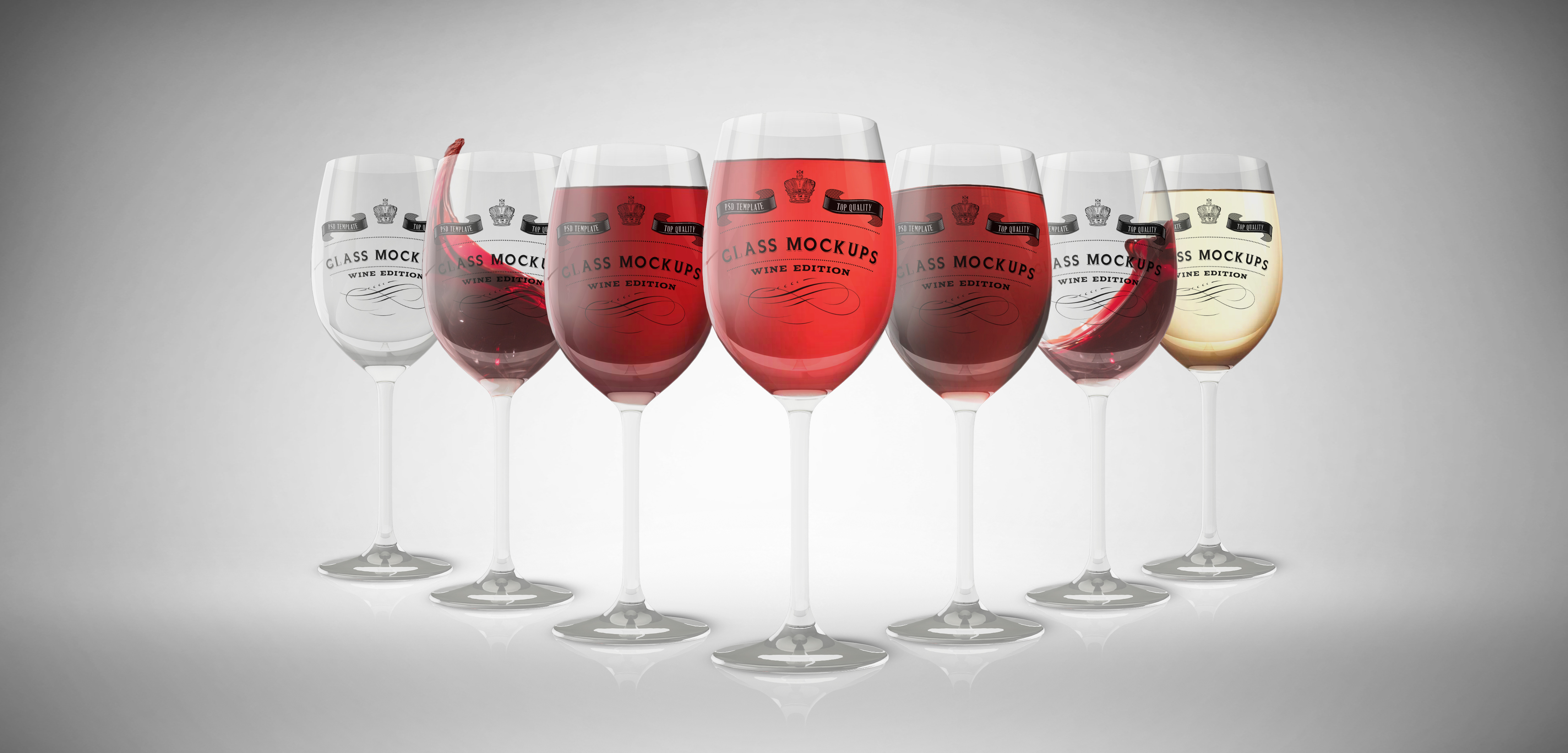 Glass Mockup - Wine Glass Mockup 9 ~ Product Mockups on ...