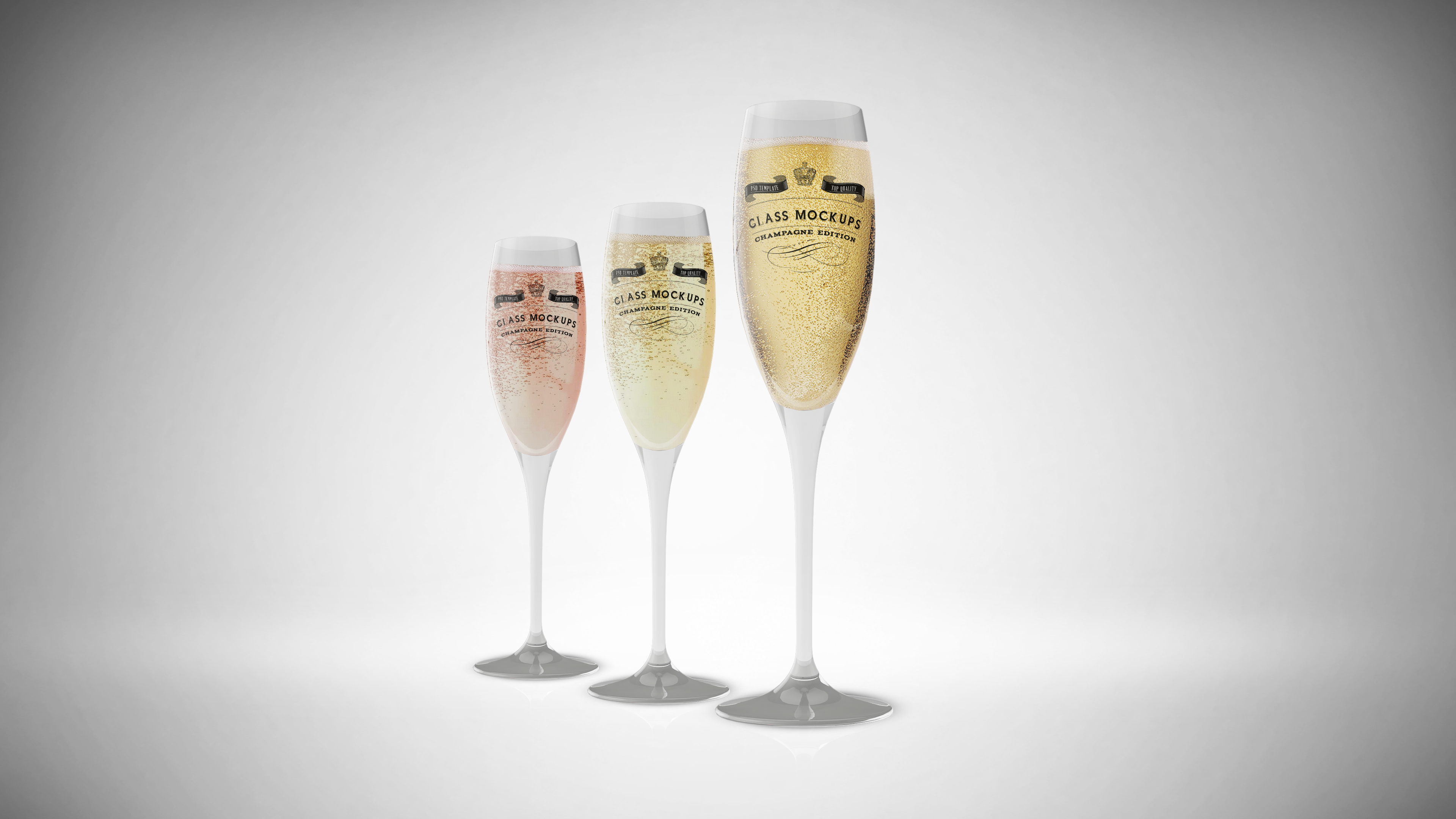 Download Glass Mockup - Champagne Glass Vol 8 ~ Product Mockups on Creative Market