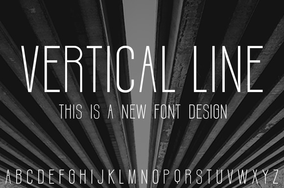 Vertical Line ~ Fonts On Creative Market