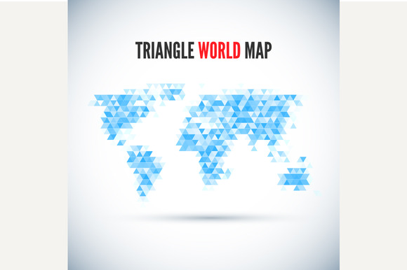 Triangle Map Abstract Isolated Triangle Map Abstract Isolated