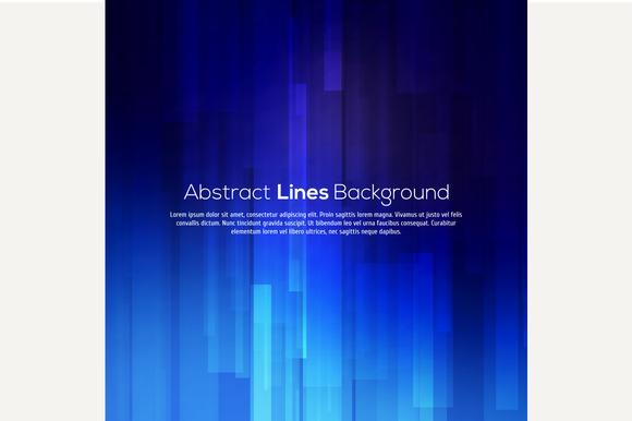 Blue Abstract Lines Business