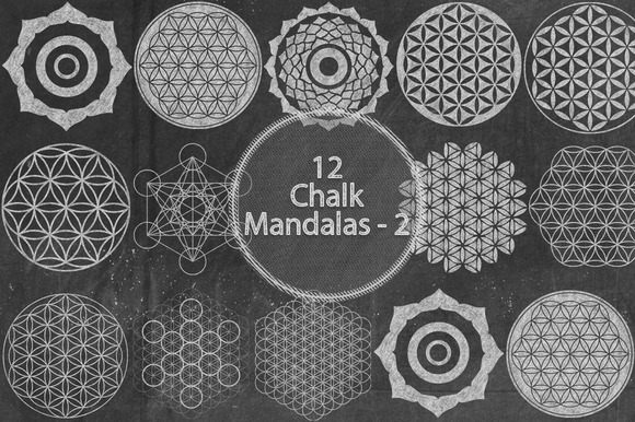 Chalk Mandalas