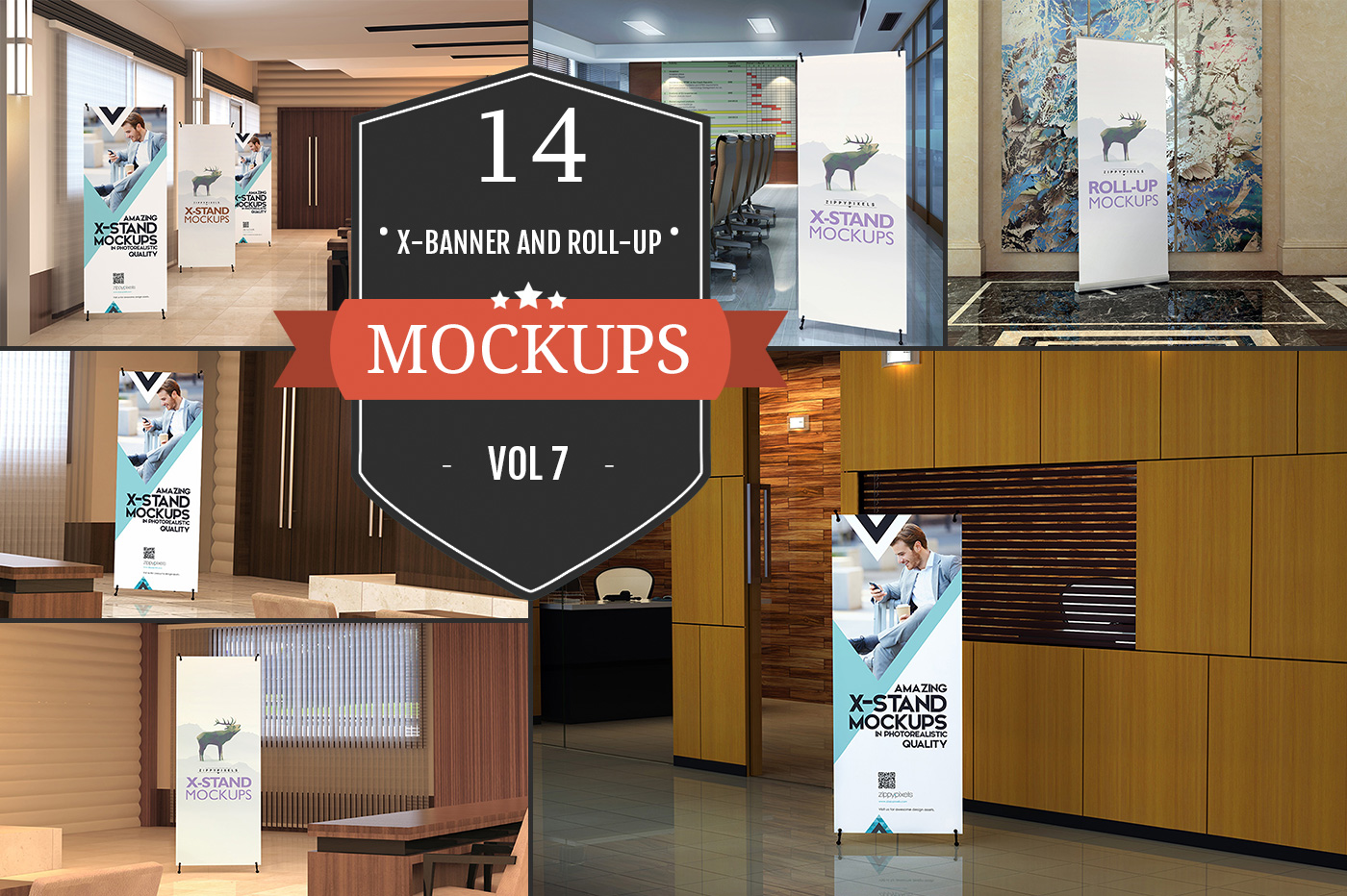 Download XStand & Rollup Banner Mockups Vol.1 ~ Product Mockups on Creative Market