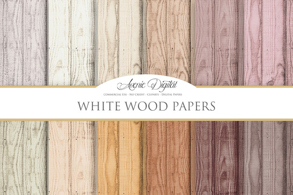 Light Wood Digital Paper Textures