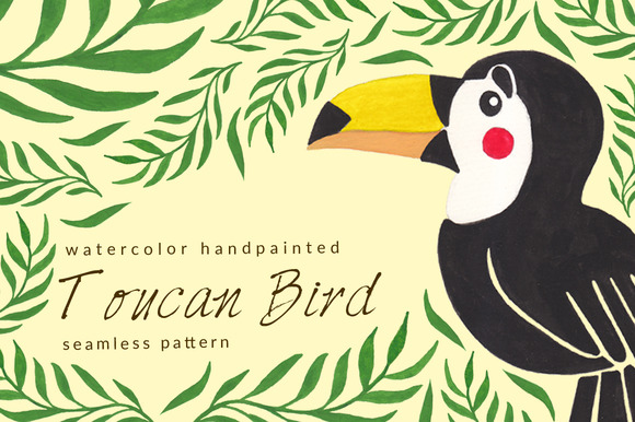 Toucan Watercolor Seamles Pattern Toucan Watercolor Seamles Pattern