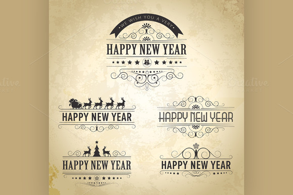 Happy Holiday Decoration Set Happy Holiday Decoration Set