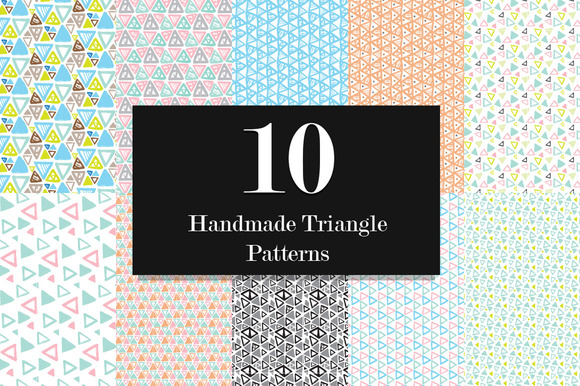 10 Triangle Seamless Vector Pattern 10 Triangle Seamless Vector Pattern