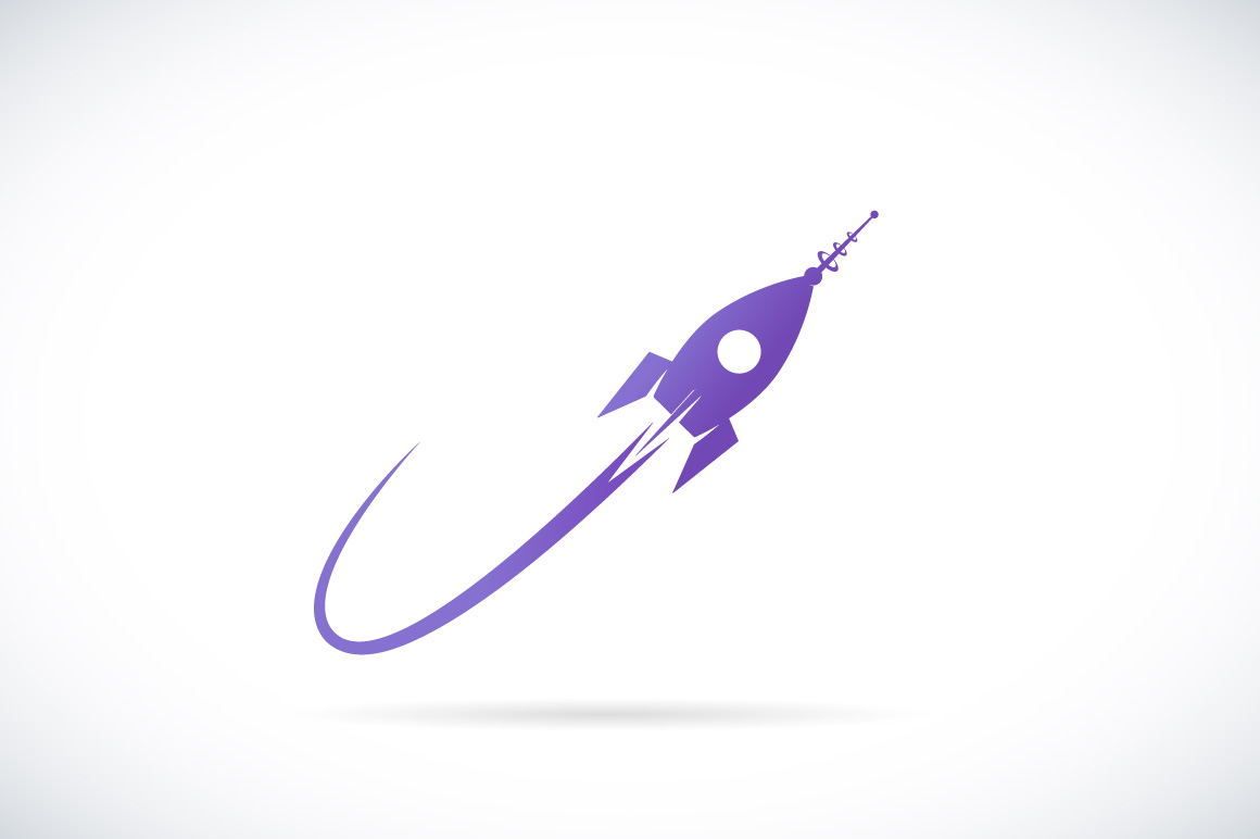 Космическая ракета логотип