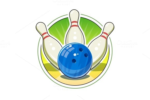Bowling Ball And Skittles For Game Bowling Ball And Skittles For Game
