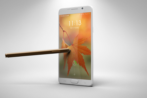 Samsung Galaxy Note 5 16 Pen MockUp Samsung Galaxy Note 5 16 Pen MockUp