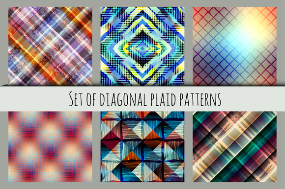 Diagonal Plaid Patterns Diagonal Plaid Patterns