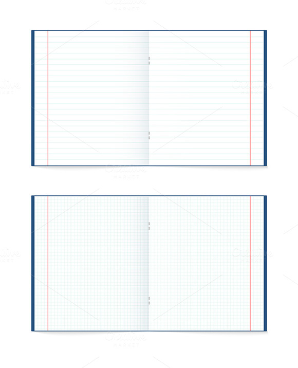 Animated Open Notebook Paper » Designtube - Creative Design Content