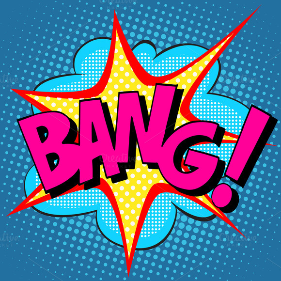 Text Bang Pop Art Text Bang Pop Art