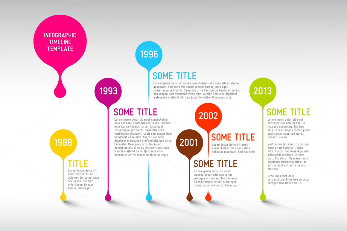 Infographic Timeline Bundle Presentation Templates on Creative Market