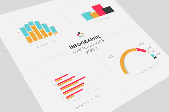 Infographic Graphs Charts Flat 2 Infographic Graphs Charts Flat 2