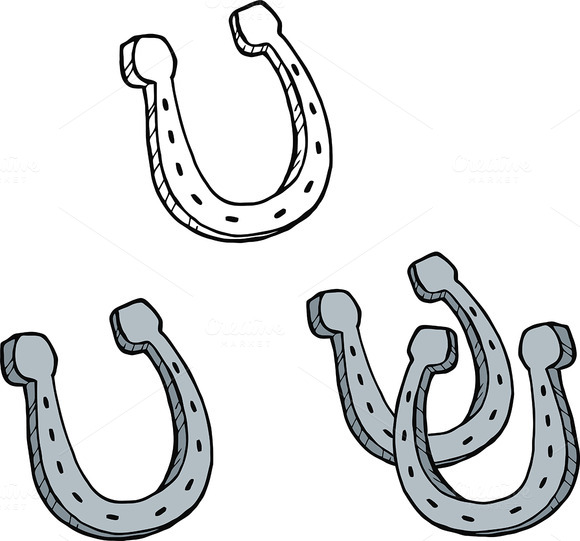 Horse Shoes Collection Set Horse Shoes Collection Set