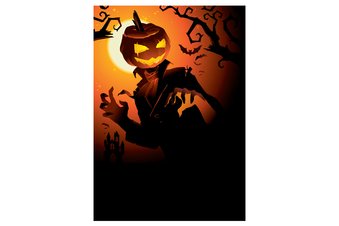 Pumpkin Jack vector poster ~ Illustrations on Creative Market