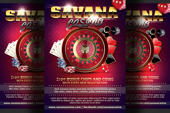 Flyer Casino Psd