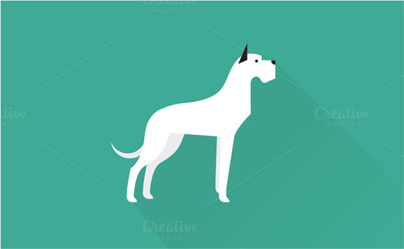 Great Dane Dog Icon Great Dane Dog Icon