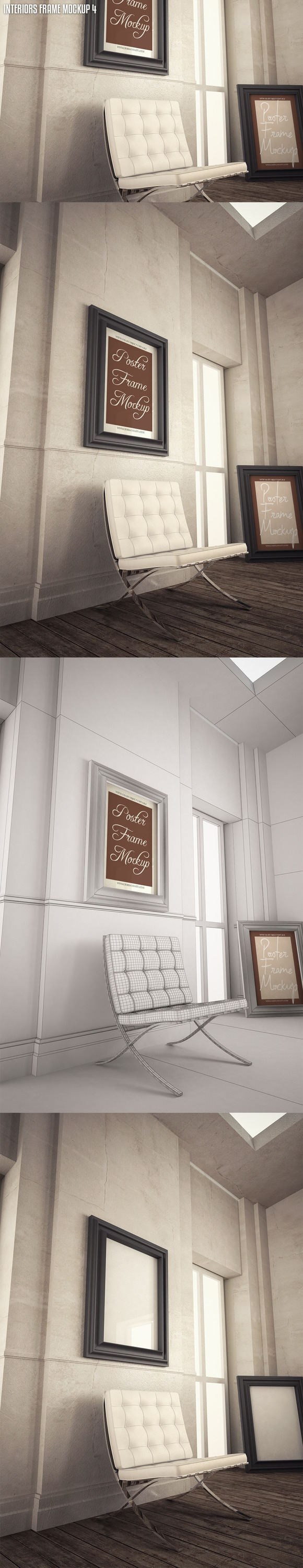 Interior Poster Frame Mock-up Interior Poster Frame Mock-up