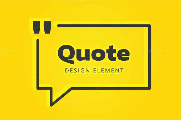 Quote Blank Bubble Icon Logo Set Quote Blank Bubble Icon Logo Set
