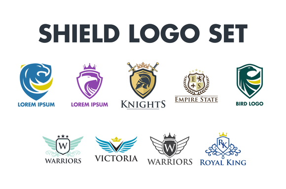 Shield Logo Set Shield Logo Set