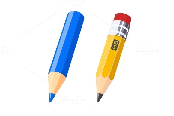 Set Of Colour And Gray Pencils For Drawing Set Of Colour And Gray Pencils For Drawing