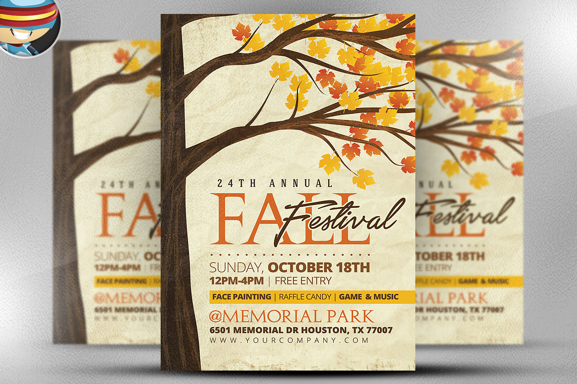Rustic Fall Flyer Template ~ Flyer Templates on Creative Market