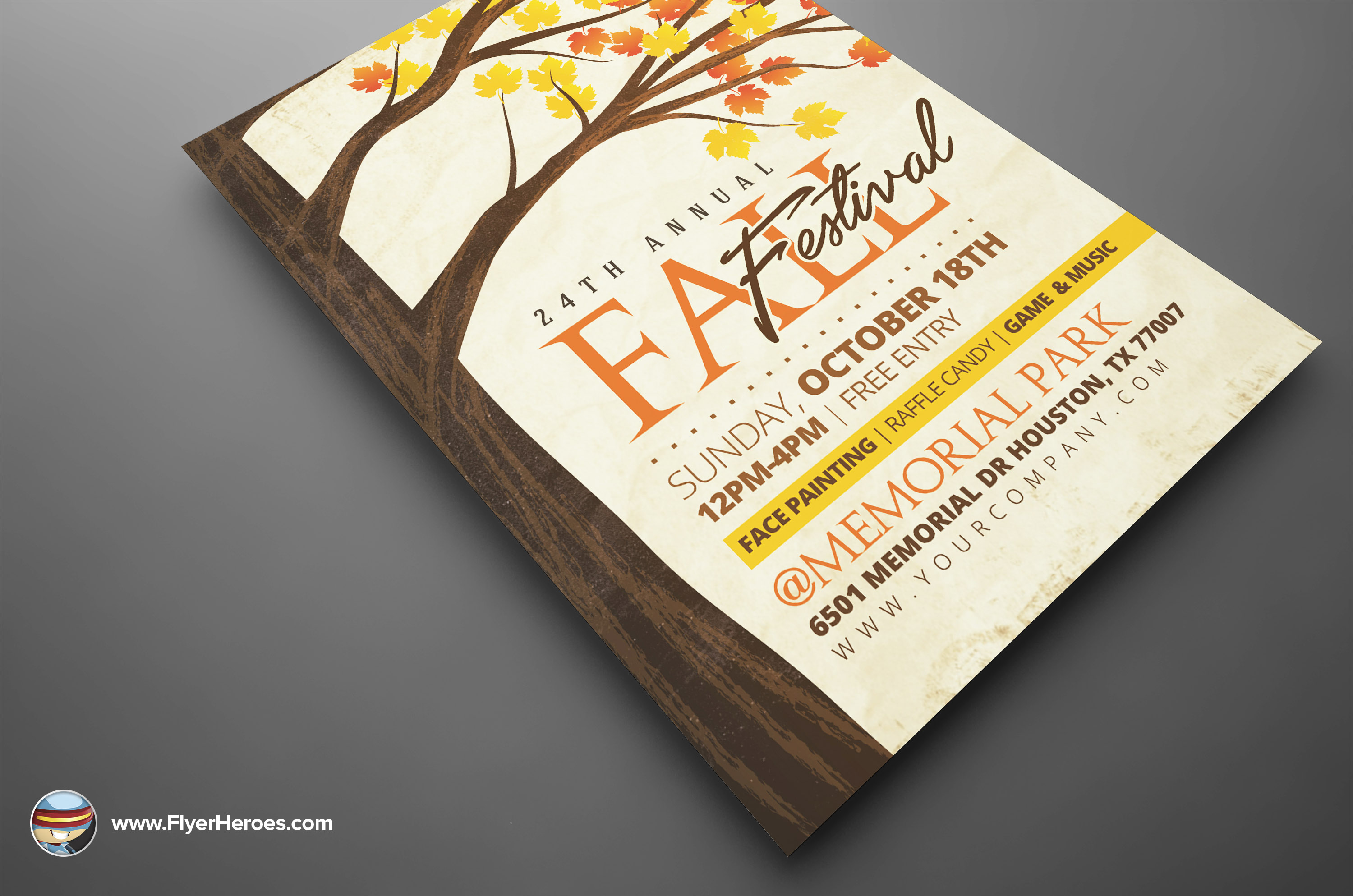 Rustic Fall Flyer Template ~ Flyer Templates on Creative Market