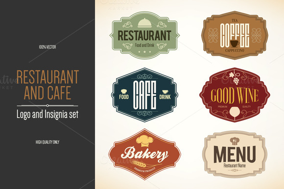 6 Food And Drinks Logos