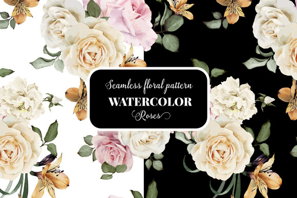 Seamless Floral Pattern With Roses Seamless Floral Pattern With Roses