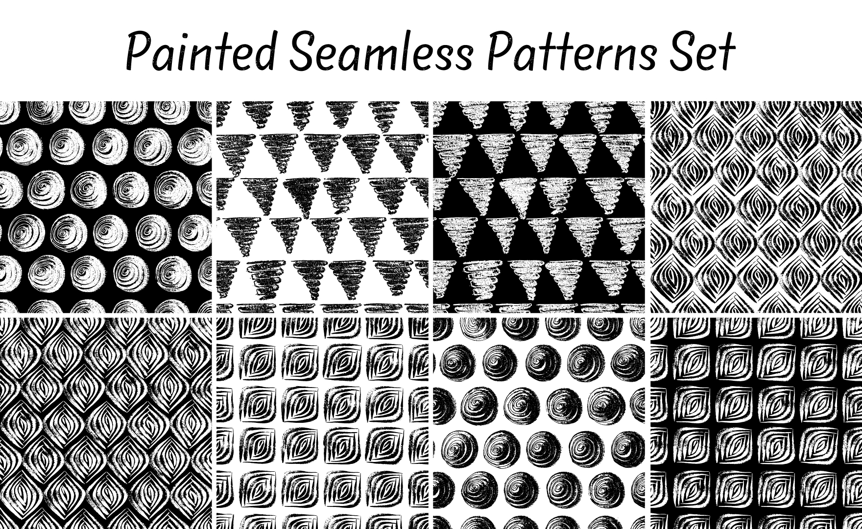 Brush Easy Pattern | 10 seamless patterns brush strokes patterns on creative Brush Easy Pattern | 10 seamless patterns brush strokes patterns on creative