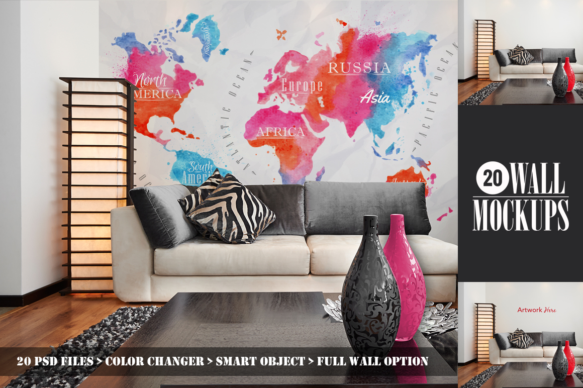 20 Wall Art Mockups ~ Product Mockups on Creative Market