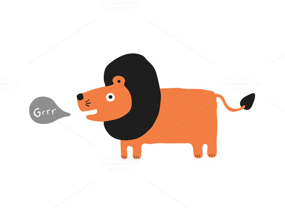 Lion Roaring Cartoon Lion Roaring Cartoon