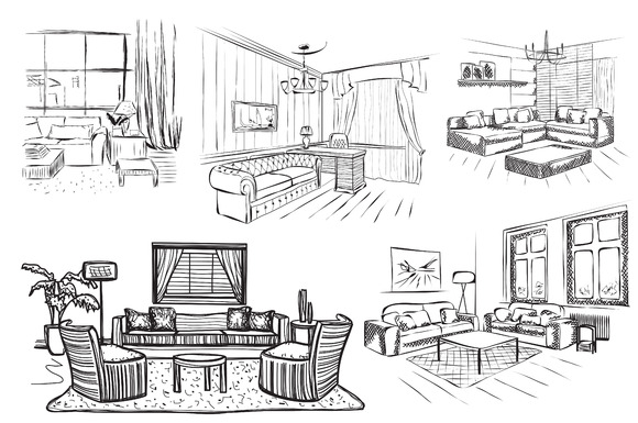 Room Interior Sketch