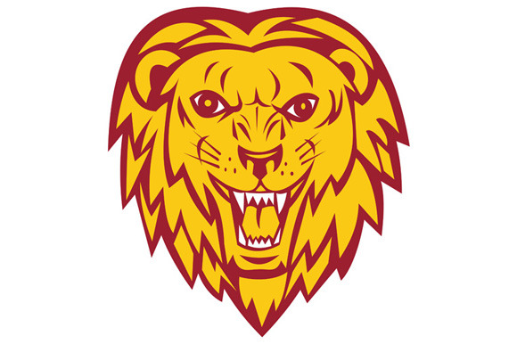 Angry Lion Big Cat Head Roar Angry Lion Big Cat Head Roar