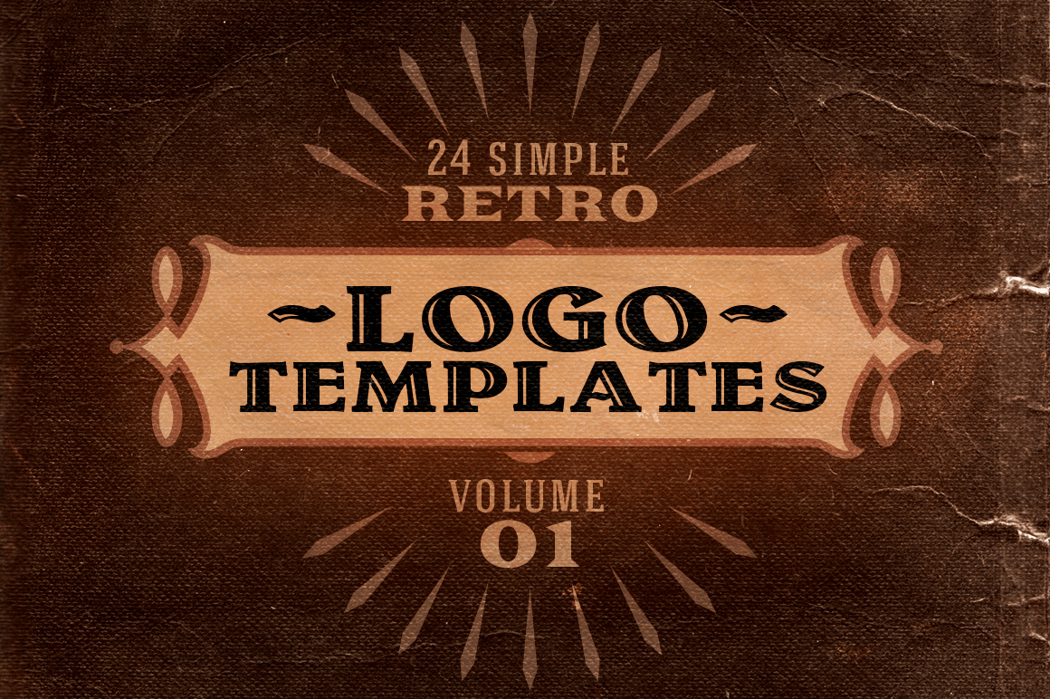 Simple Retro Logo Templates V1 Logo Templates On Creative Market