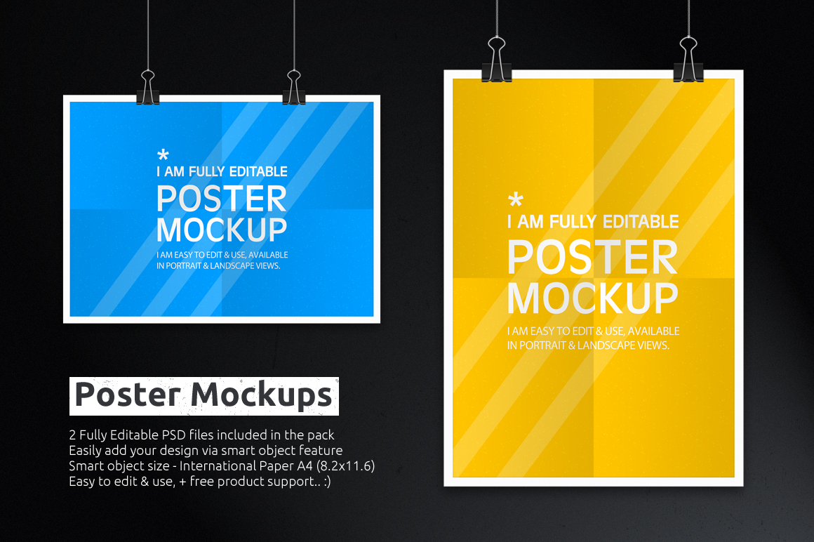Poster Mockups V1 ~ Product Mockups on Creative Market