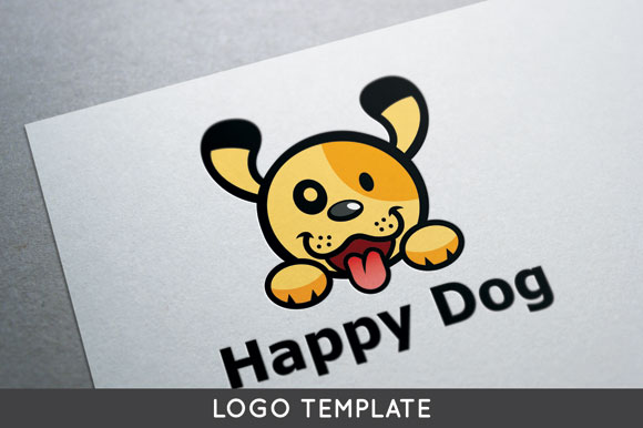 Happy Dog Logo ~ Logo Templates on Creative Market