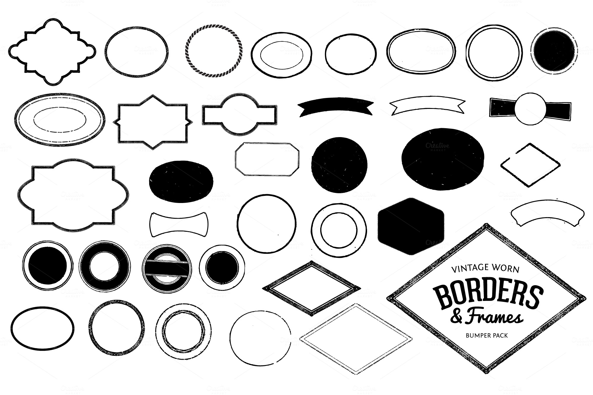 Download Very Vintage Vector Kit + 14 Logos ~ Objects on Creative ...