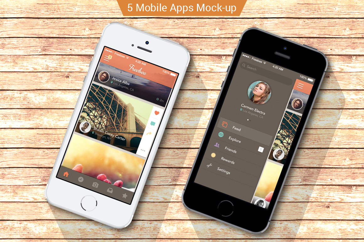 Download iPhone apps Mock-ups ~ Product Mockups on Creative Market