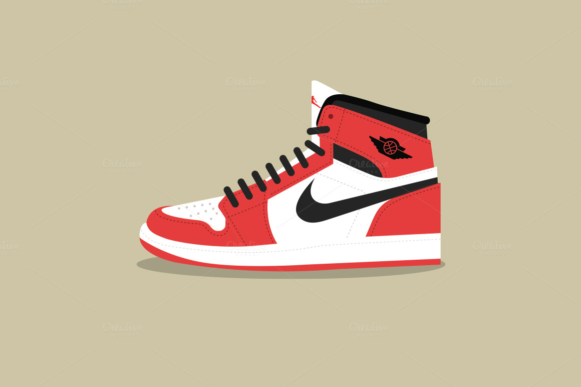 Sneakons - Air Jordan 1 ~ Illustrations on Creative Market
