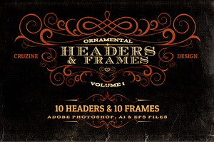 Ornamental Headers & Frames v.1