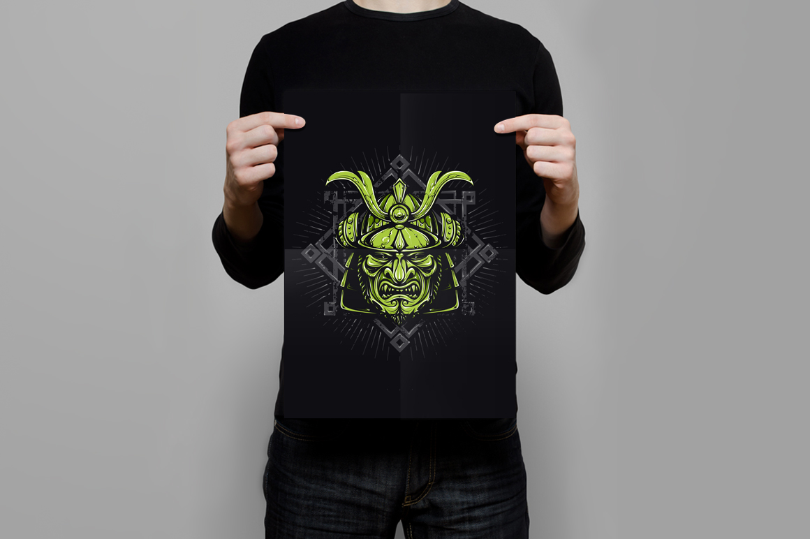 Vector Samurai Mask ~ Illustrations on Creative Market